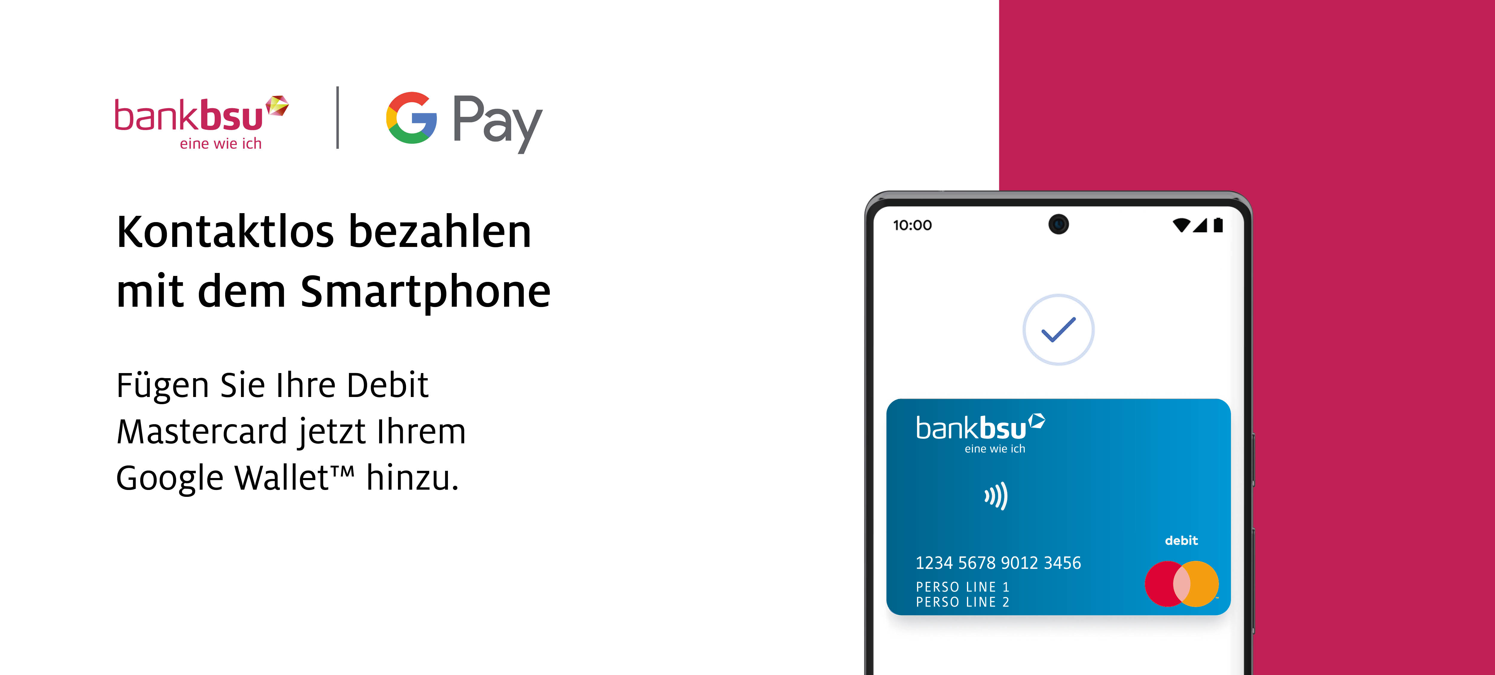 Google Pay mit unseren Karten  Bank BSU  Regionalbank